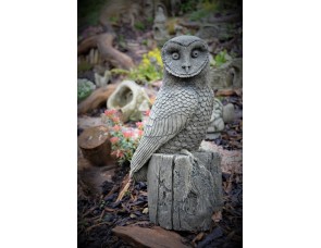 Bernie the Barn Owl Stone Garden Ornament